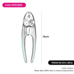 Can Opener with Zinc Alloy and Secure Grip Luminica Series Yellow