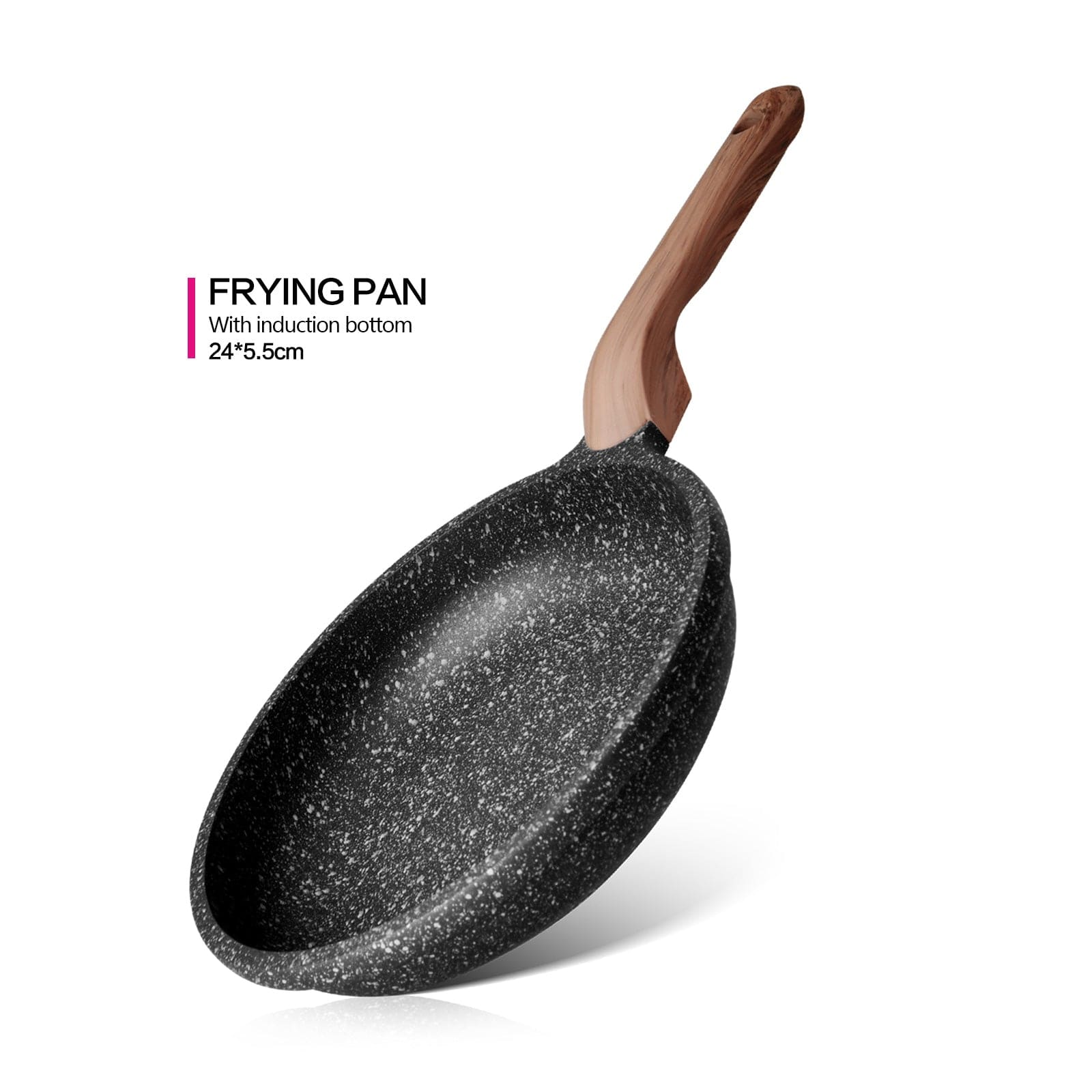 Fissman Frying Pan Space Stone  Aluminum With Non-Stick Coating 24cm