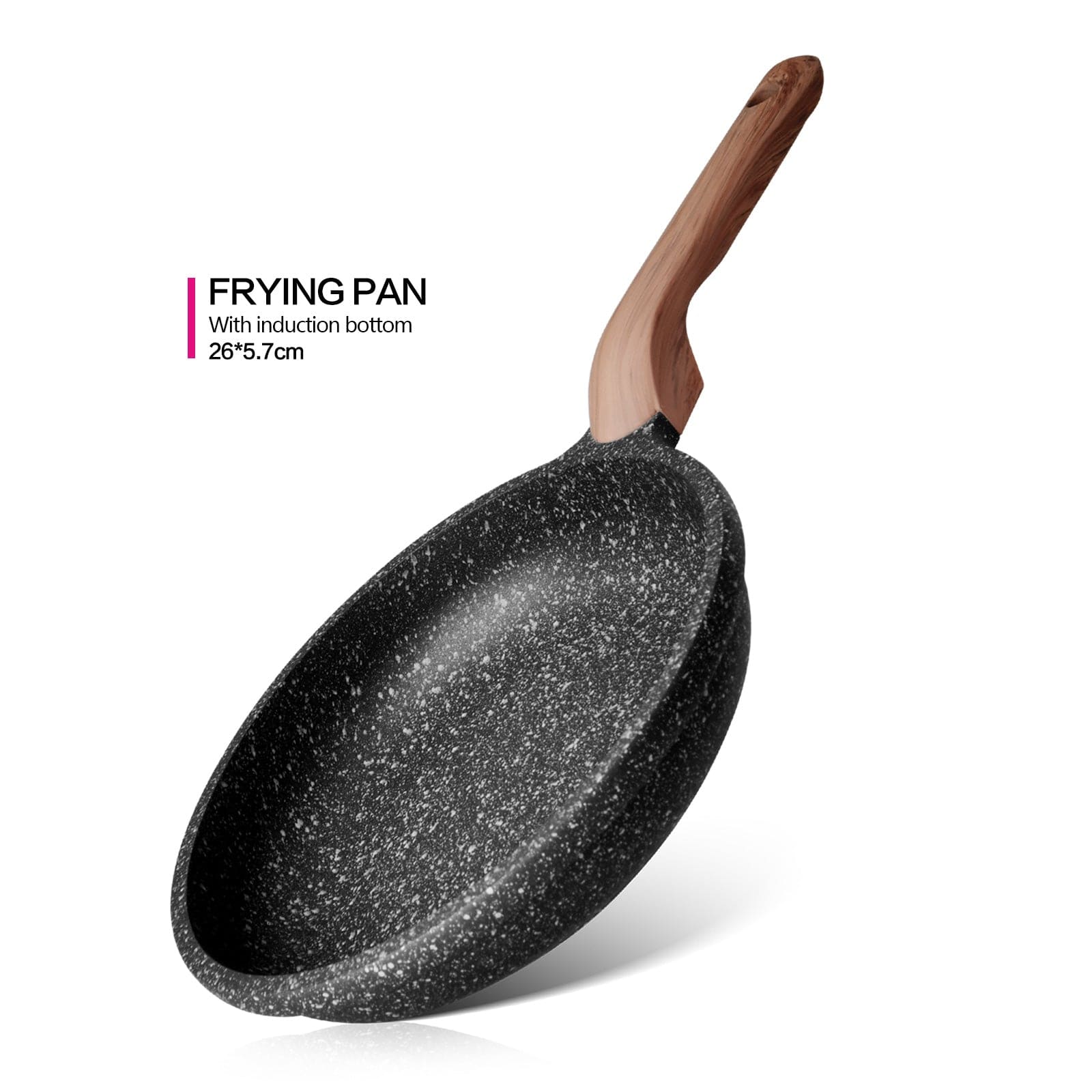 Fissman Frying Pan Space Stone  Aluminum With Non-Stick Coating 26cm