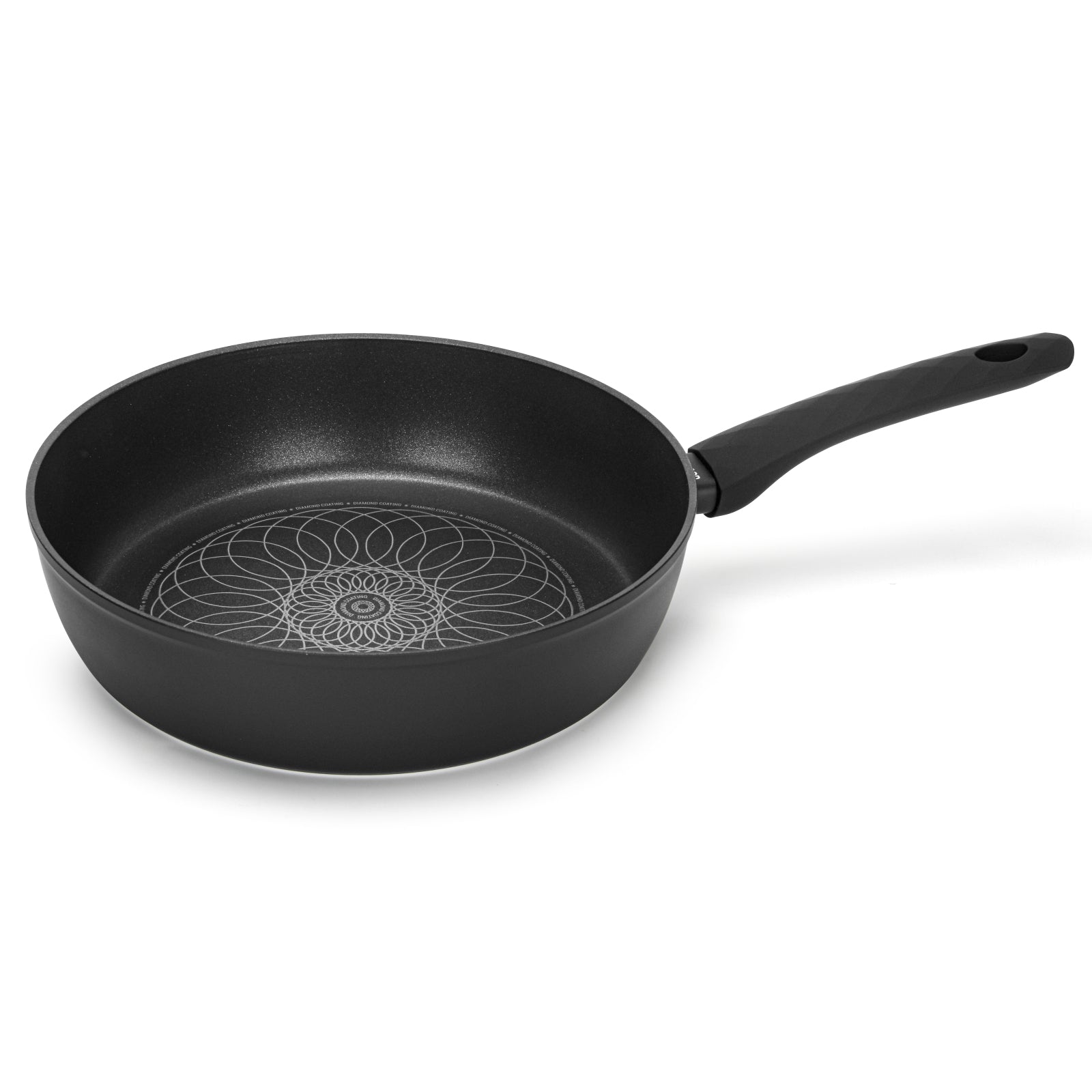 Fissman Deep Frying Pan Monique Series Non-Stick Coated Induction Bottom Black/White 28cm