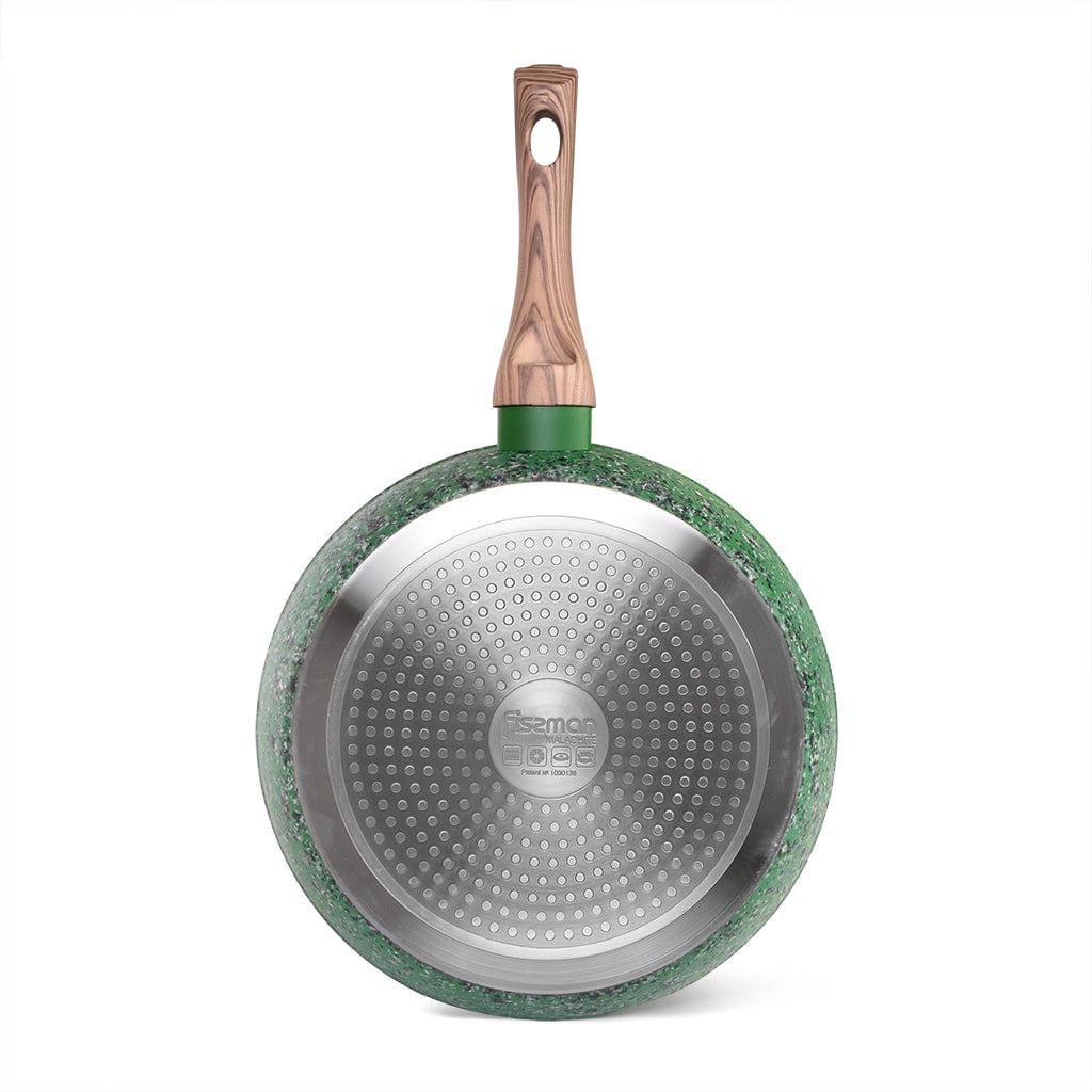 Fissman Deep Frying Pan Malachite 26x6.5cm With Induction Bottom (Aluminium With Non-Stick Coating)