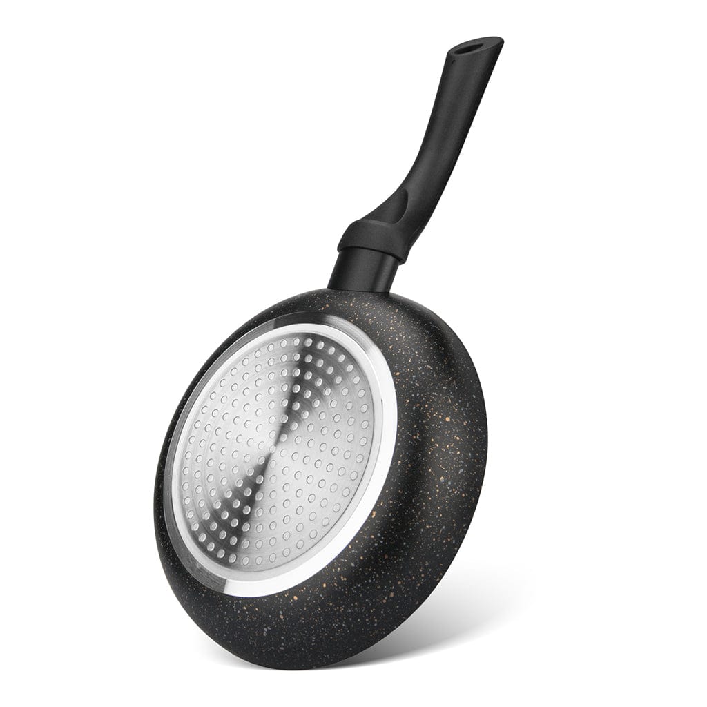 مقلاة فيسمان من الألومنيوم بطبقة غير لاصقة من سلسلة كابيلا مع قاعدة حثية، لون أسود/بني، 20 سم