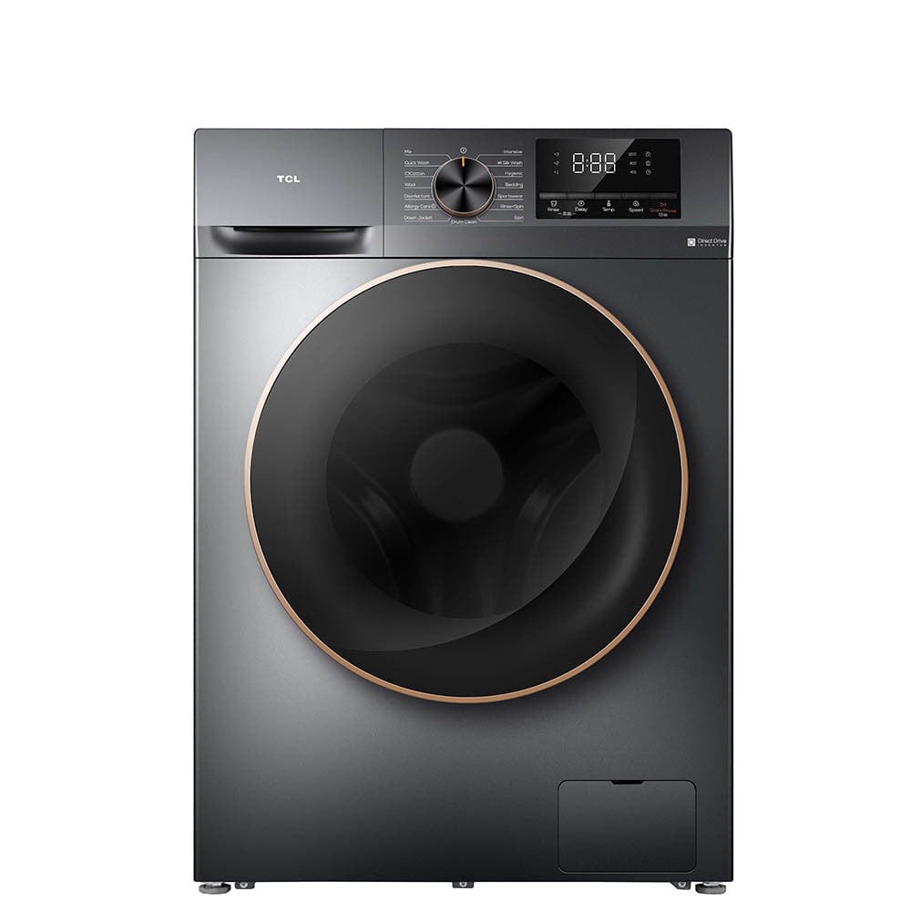 TCL 10KG direct drive invertor motor washing machine 1200RPM, GRAY P210FLG