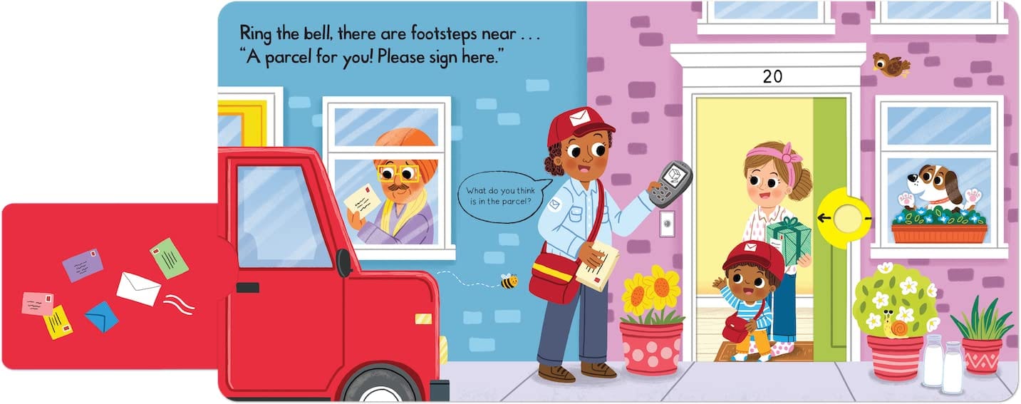 شاحنة البريد المزدحمة: كتاب ادفع واسحب وانزلق