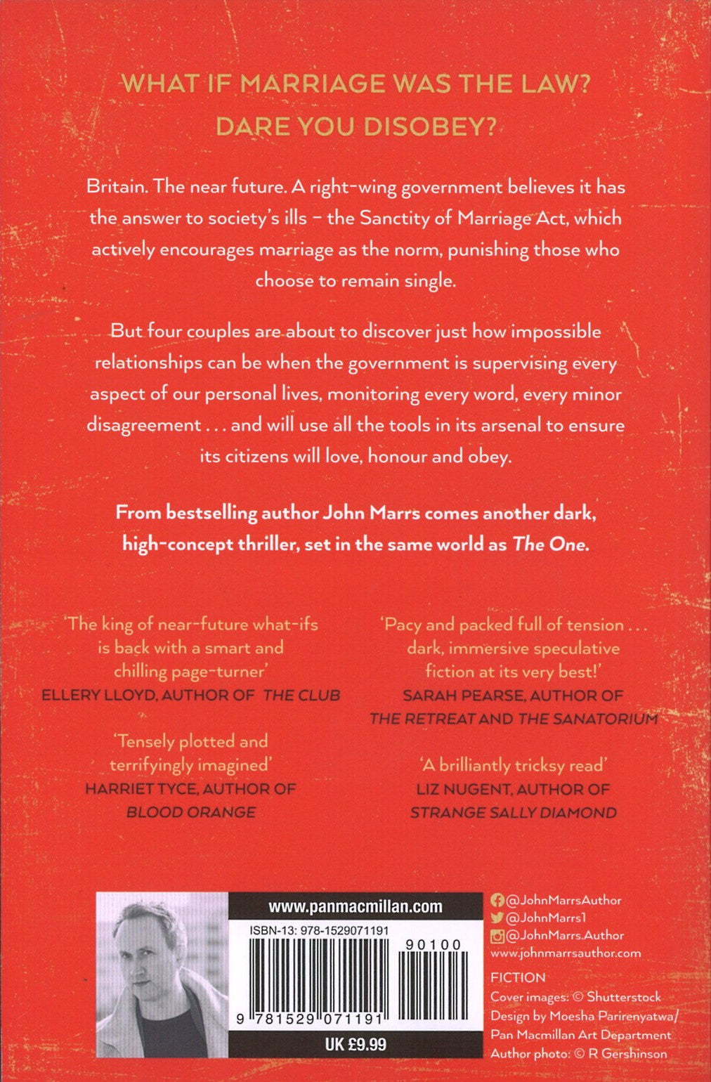 قانون الزواج: رواية الإثارة والخيال التي لا يمكن تفويتها من مؤلف كتاب The One