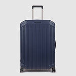 Piquadro PQ-LIGHT 69cm Hardcase 4 Double Wheel Medium Check-In Trolley Matt Blue - BV4427PQL/BLUO