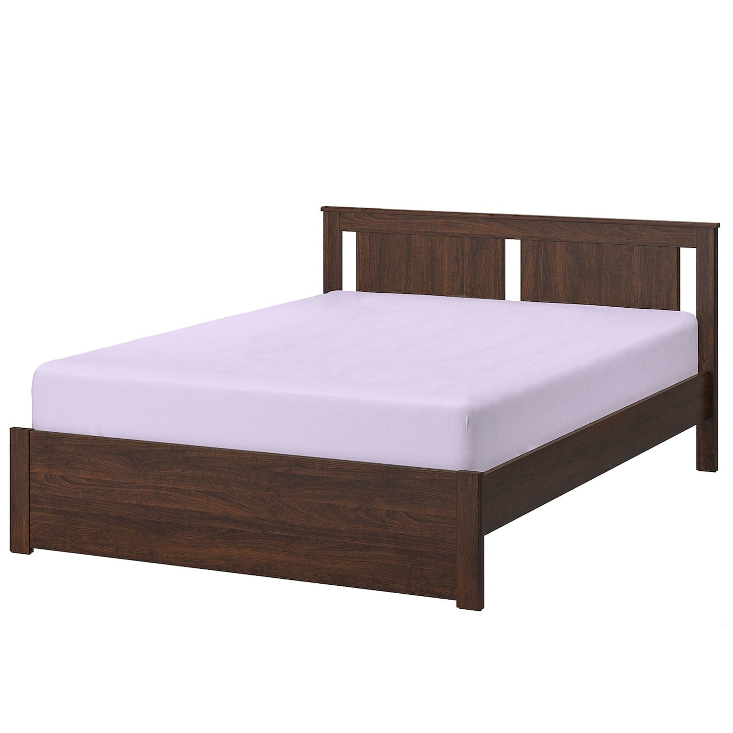 ملاءة سرير قطنية منزلية قطعة واحدة فائقة النعومة بلون أرجواني فاتح