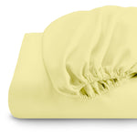 Cotton Home 1pc Fitted Sheet Super Soft Yellow