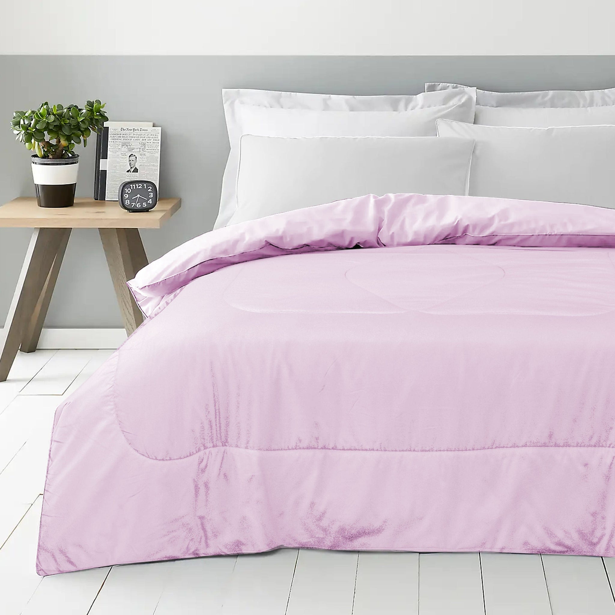 Cotton Home Roll Comforter Pink