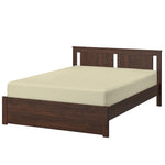 ملاءة سرير قطنية منزلية قطعة واحدة فائقة النعومة باللون البيج