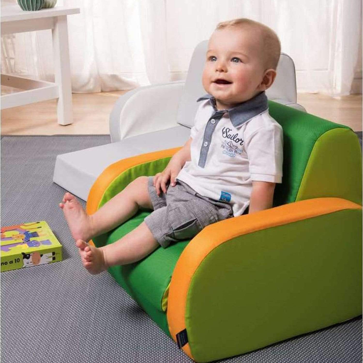 كرسي بذراعين ملتوٍ (3 تكوينات) أحمر