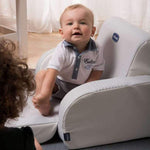 كرسي بذراعين ملتوٍ (3 تكوينات) أحمر