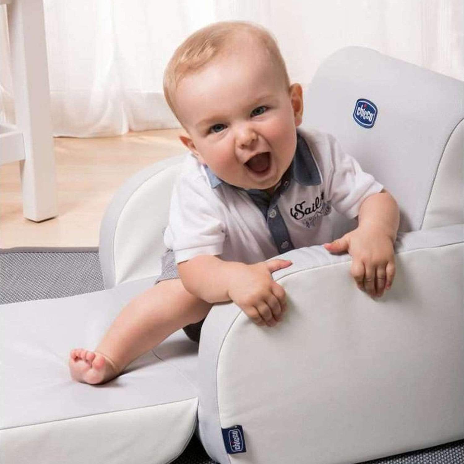 كرسي بذراعين ملتوٍ (3 تكوينات) أحمر