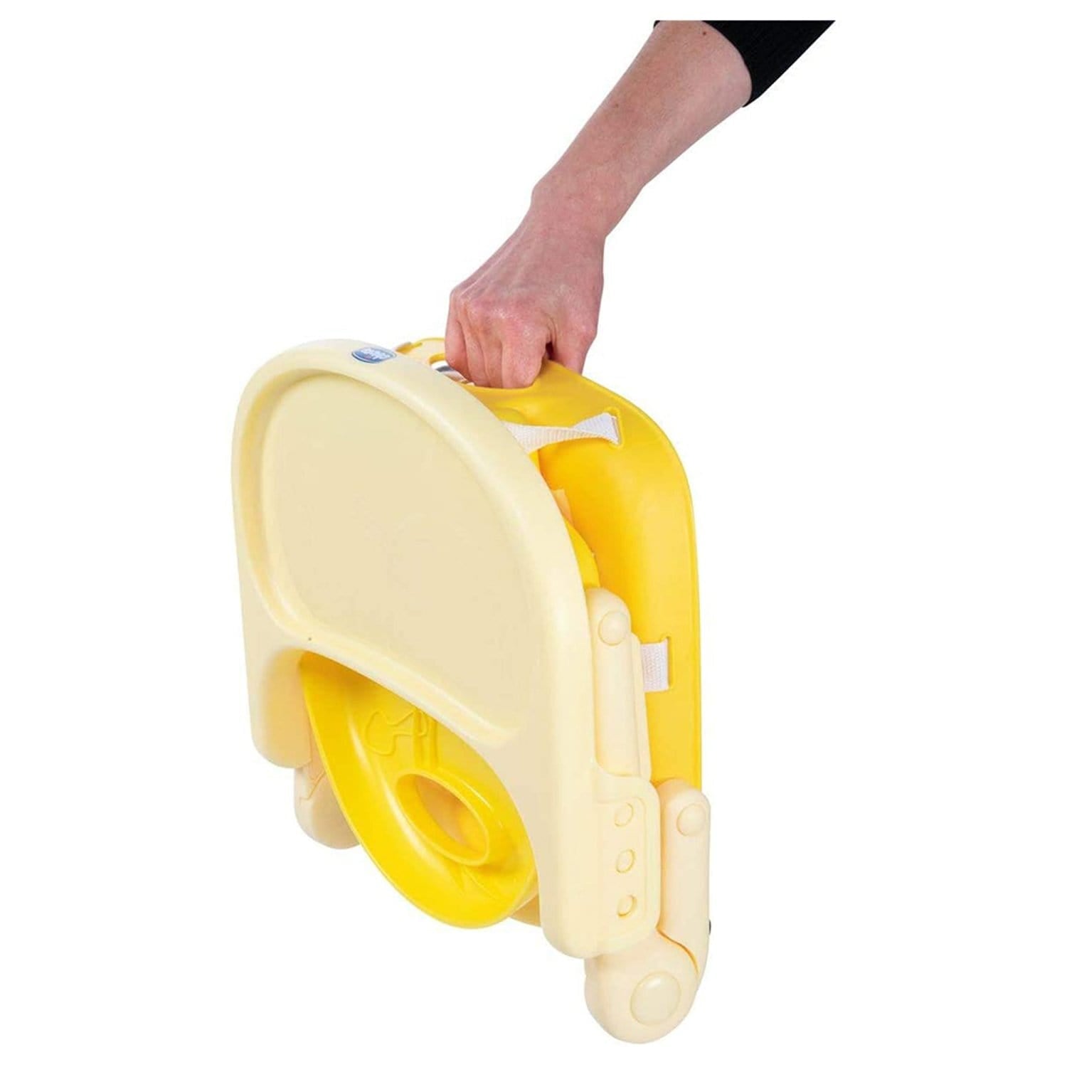 مقعد معزز للوجبات الخفيفة من تشيكو بوكيت، من عمر 6 أشهر إلى 3 سنوات، لون زعفراني