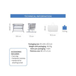 سرير الأطفال السحري من تشيكو نيكست تو مي، من عمر 0 إلى 6 أشهر، بيج