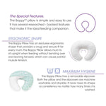 وسادة شيكو بوبي مع غطاء قطني بتصميم "هيلو بيبي"