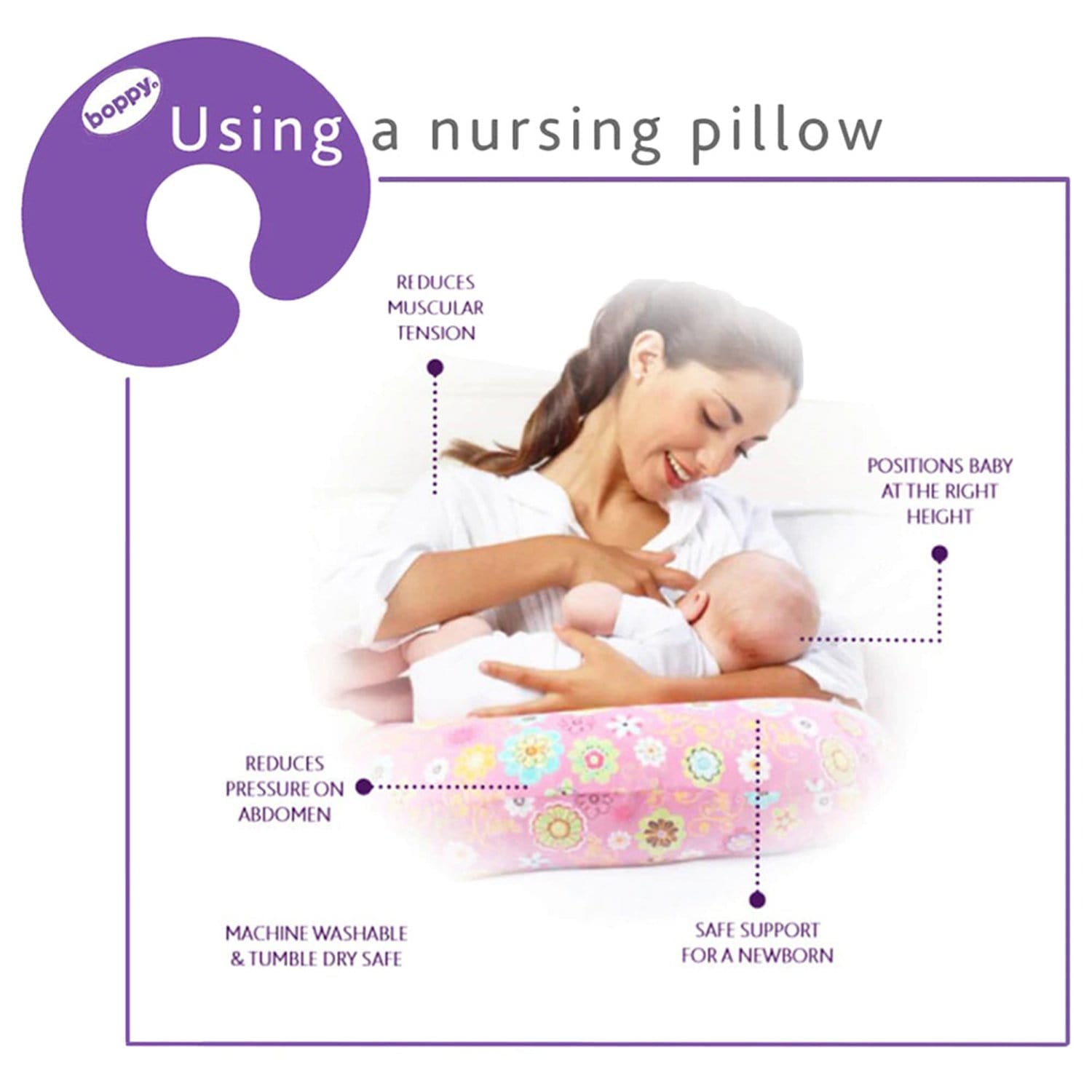 وسادة شيكو بوبي مع غطاء قطني بطبعة قمر ونجوم