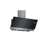Bosch Serie 4 Wall-Mounted Cooker Hood 90 Cm Clear Glass Black Printed, DWK96AJ60M "Min 1 year manufacturer warranty