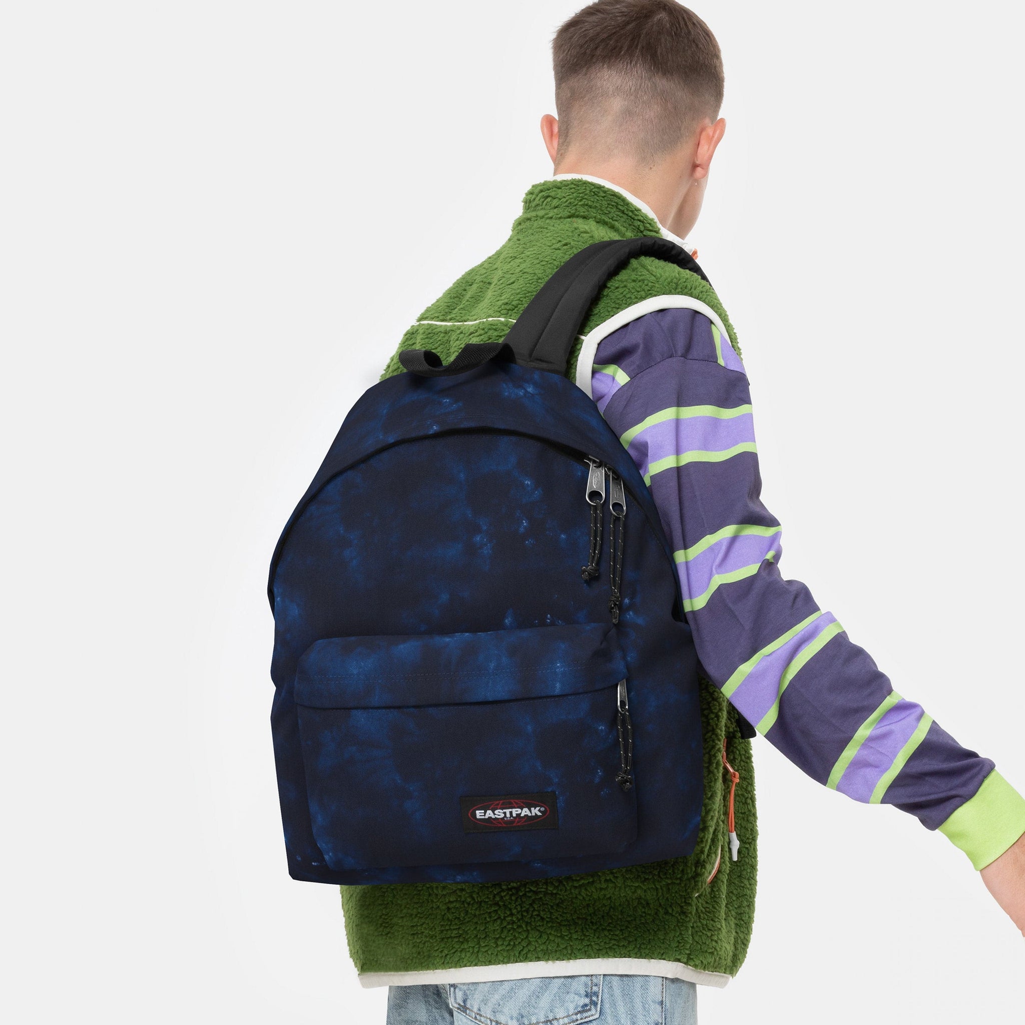 حقيبة ظهر Eastpak Padded Pak'R Camo Dye Navy متوسطة الحجم - EK0006206A5