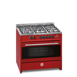 HOOVER 90X60 FULL GAS COOKER, CAST IRON-RED, HGC-M95G-01R