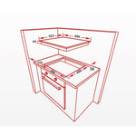 موقد غاز هوفر 60 سم بأربعة شعلات