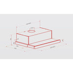 شفاط هوفر تلسكوبي مدمج بطول 90 سم