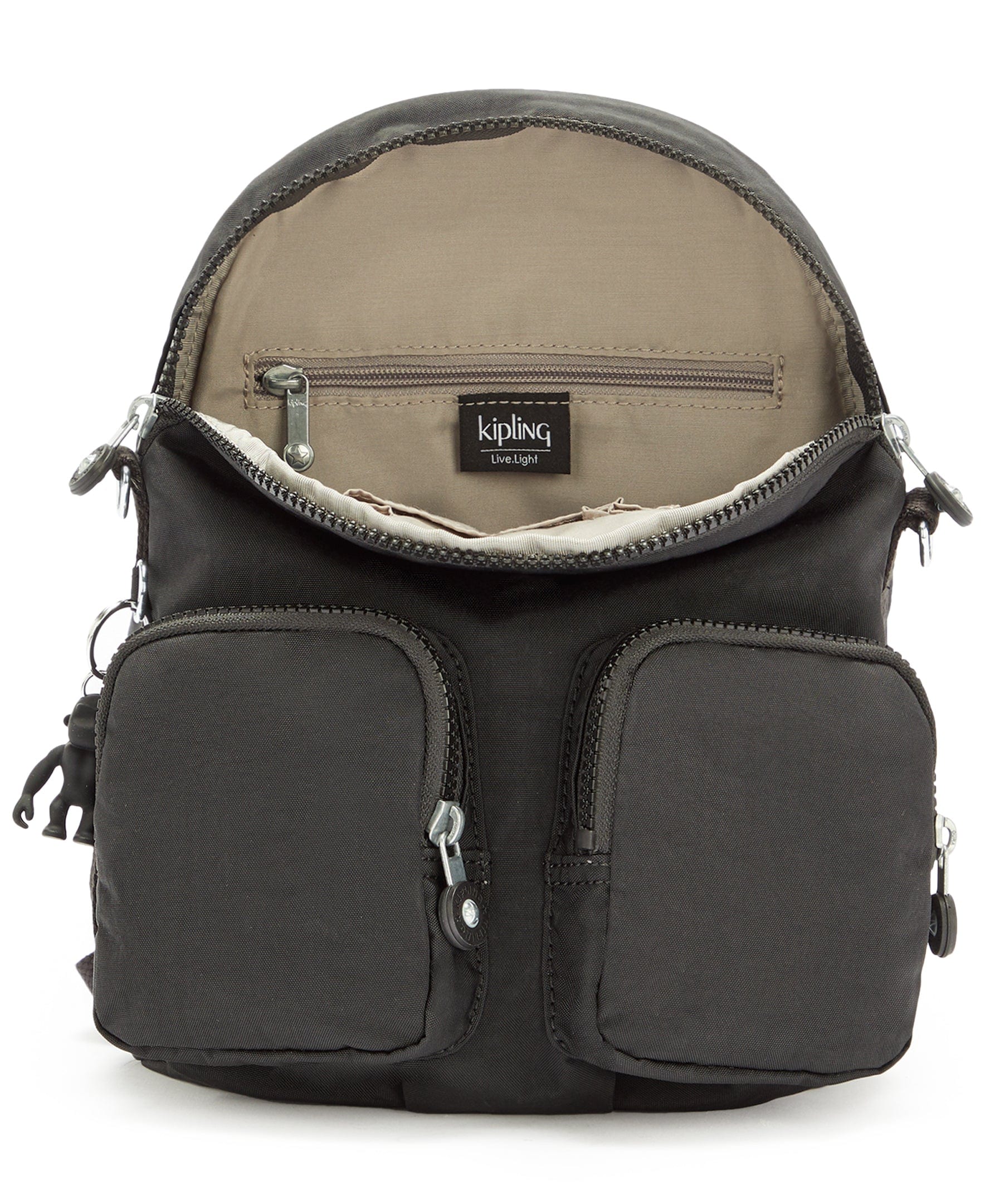 KIPLING-FIREFLY UP-Small backpack (convertible to shoulderbag)-Black Noir-12887-P39