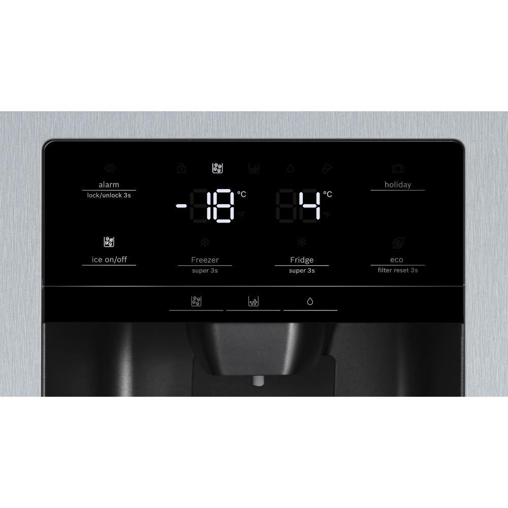 ثلاجة بوش الأمريكية ذات البابين الجانبيين من السلسلة 6 سعة 598 لترًا