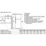 ثلاجة وفريزر بوش سلسلة 4 قائمة بذاتها سعة 563 لترًا