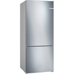 Bosch Series 4 Free-Standing Refrigerator with Freezer at bottom 186 x 75 cm Stainless steel (with anti-fingerprint), VitaFresh, SuperCooling/Freezing, KGN76VI31M 1 Year Manufacturer Warranty