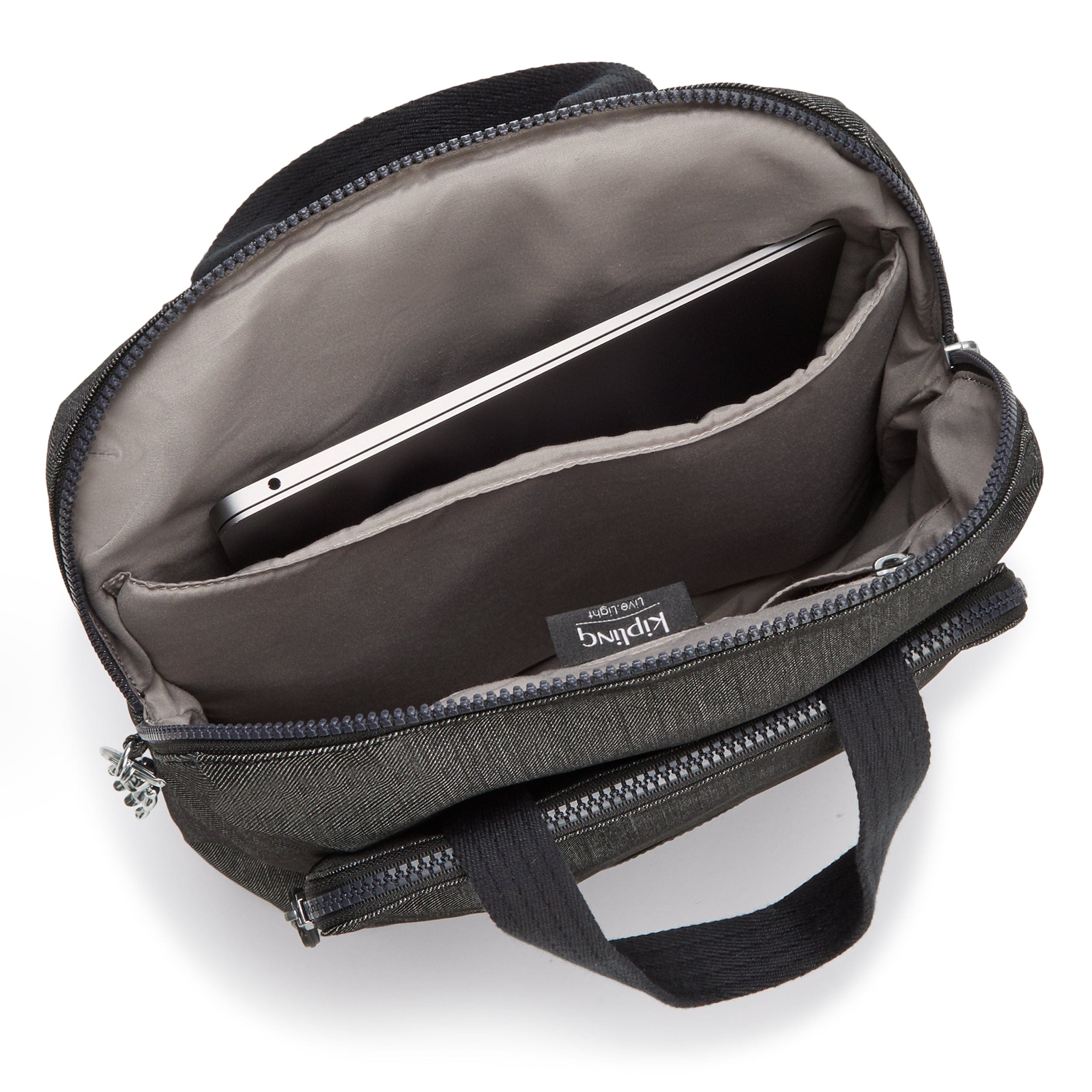 حقيبة ظهر Kipling Kazuki Black Peppery مع جراب كمبيوتر محمول C2I5923-78S