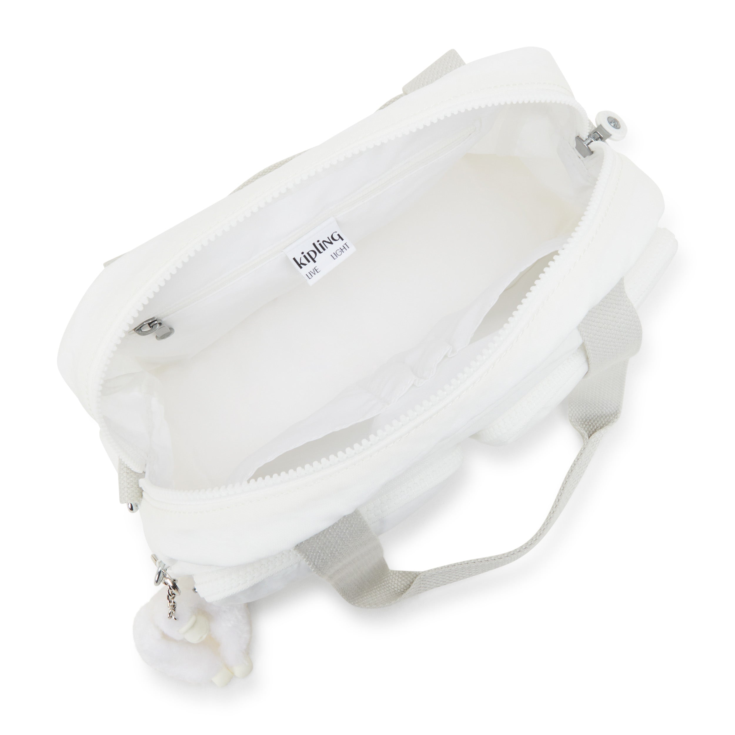 حقيبة كتف متوسطة الحجم من كيبلينج كول ديفيا بيور ألاباستر C2I2849-6KH