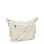 حقيبة كيبلينج غاب كبيرة الحجم باللون البيج واللؤلؤي C2I3945-3KA