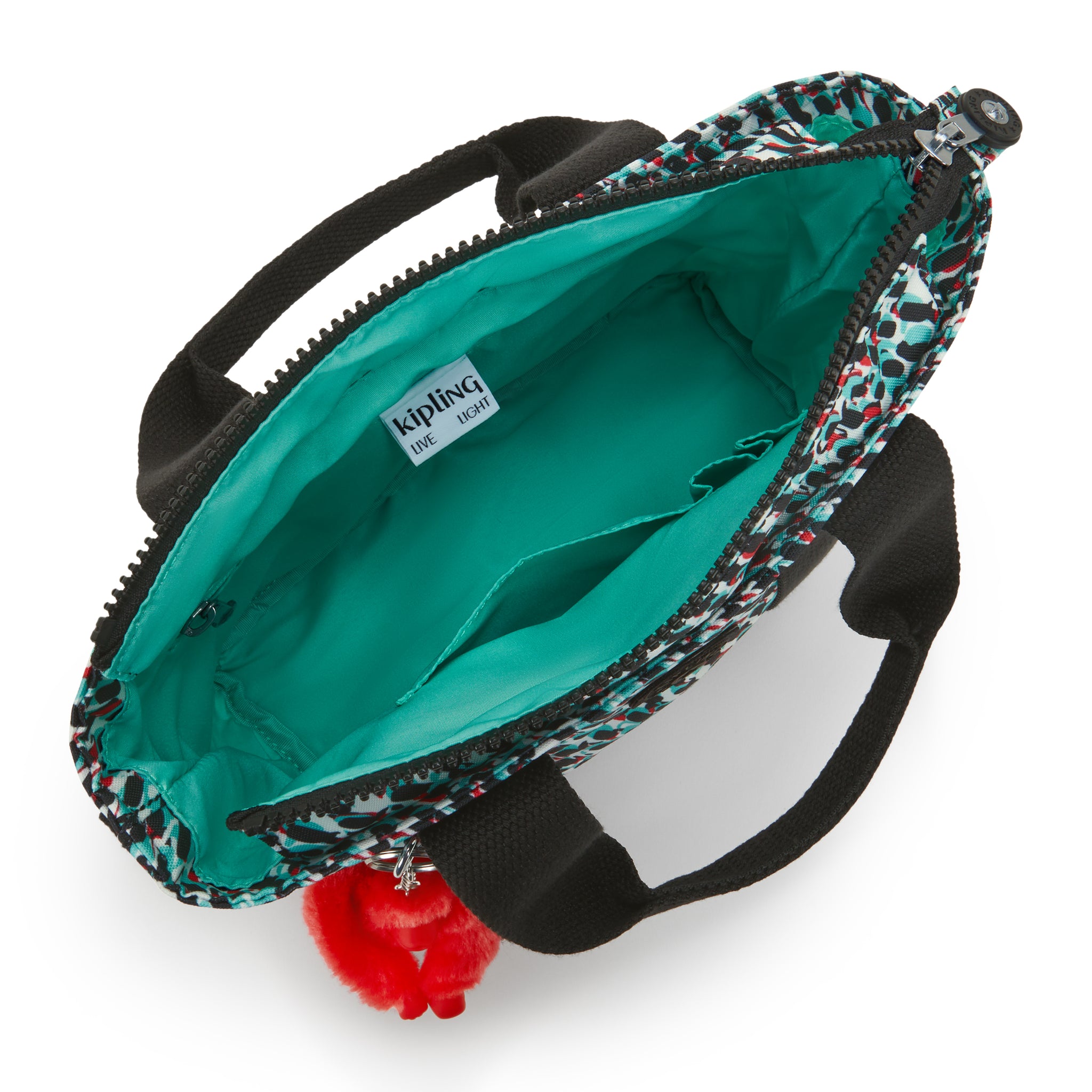 حقيبة كتف صغيرة بطبعة تجريدية من كيبلينج مينتا C2I5647-GN6