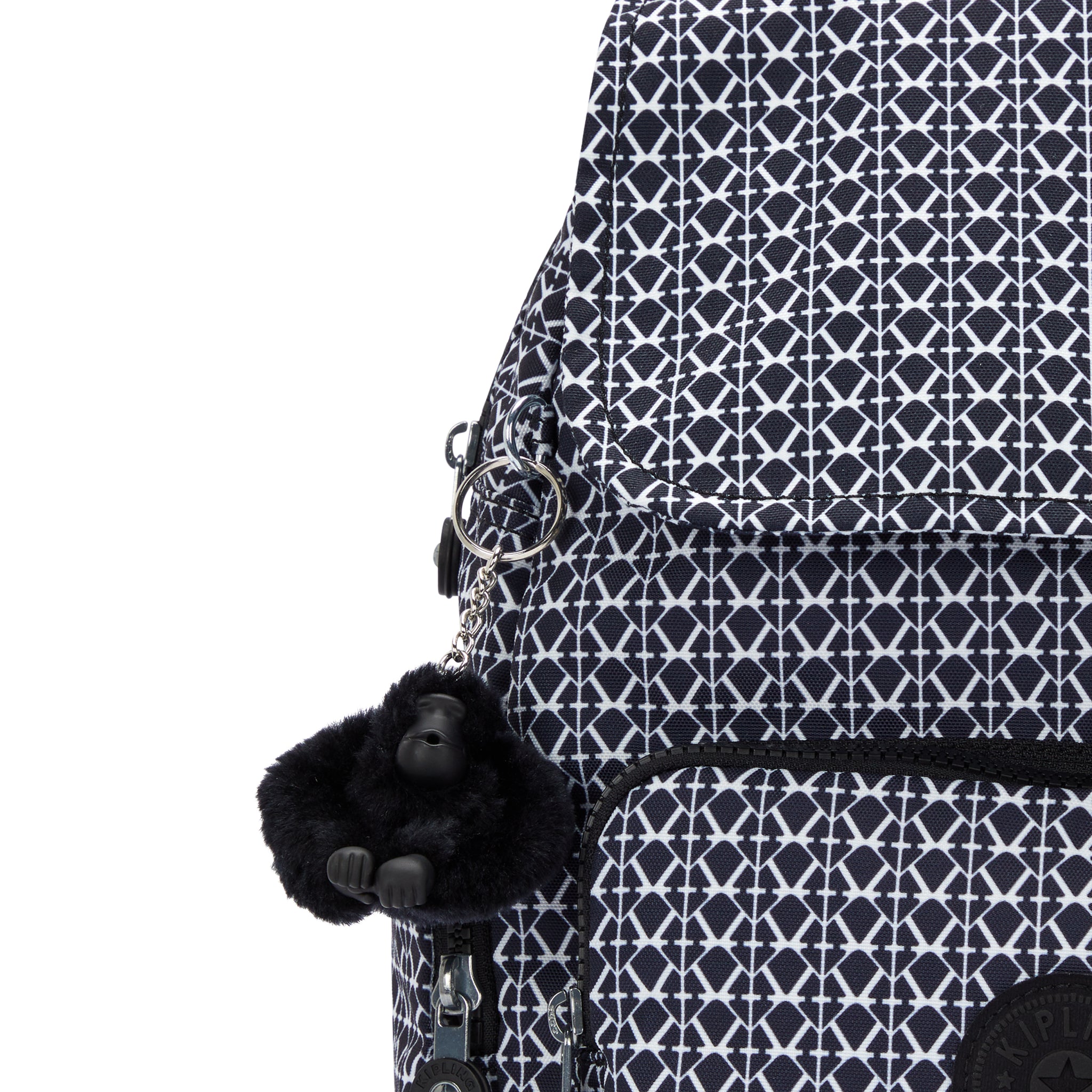 حقيبة ظهر صغيرة بطبعة مميزة من كيبلينج سيتي زيب إس C2I6345-DD2