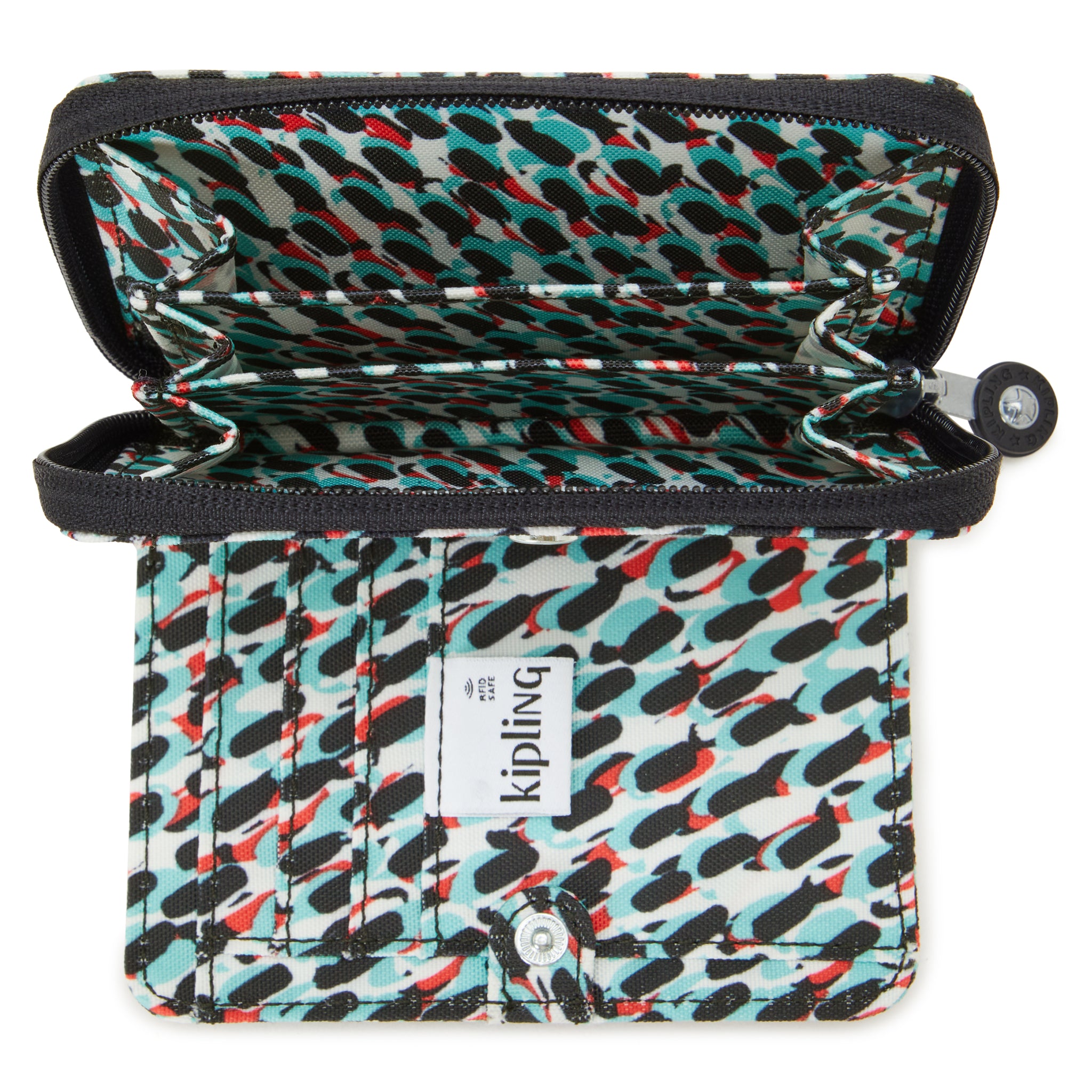 محفظة كيبلينج متوسطة الحجم بطبعة تجريدية من Money Love C2I6791-GN6