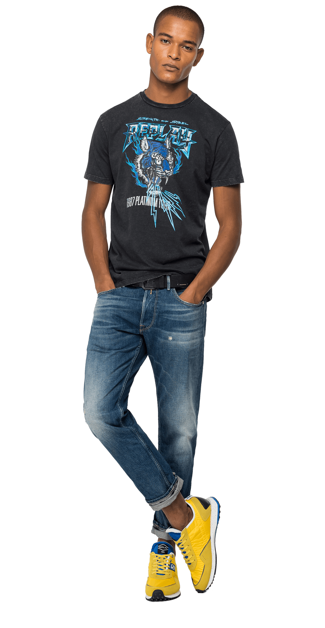 1987 Platinum Tour Print Crewneck T-Shirt