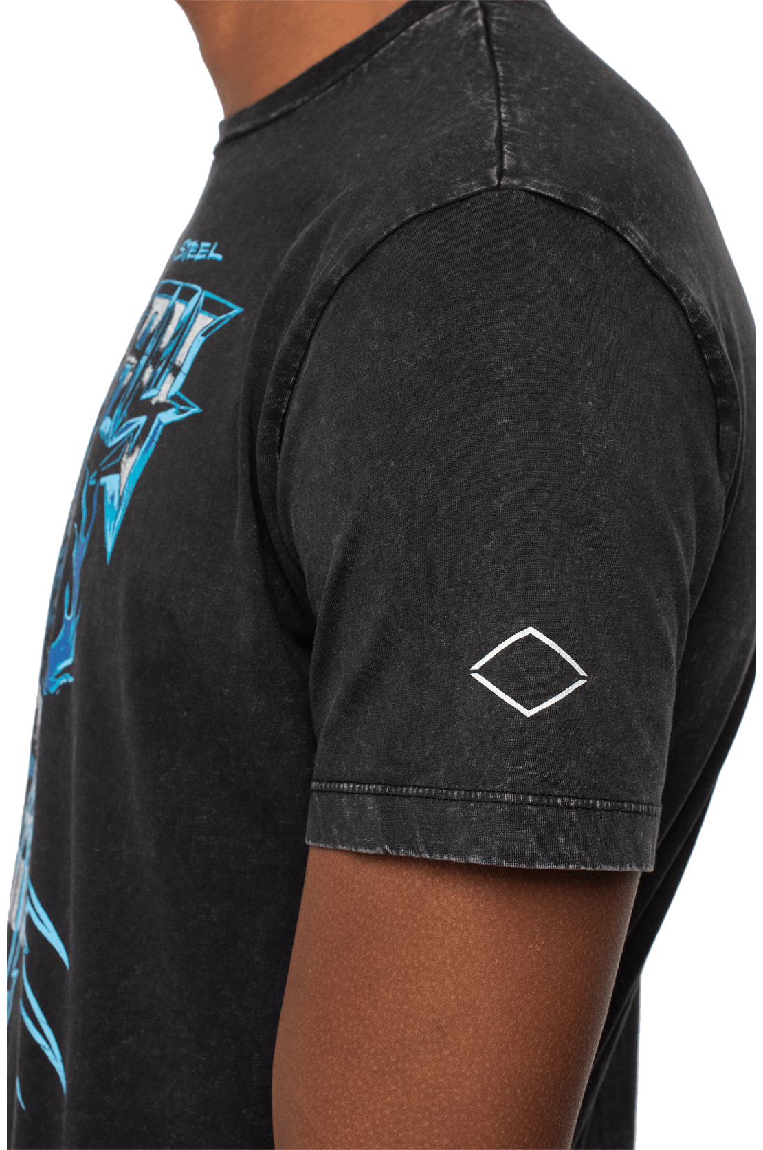 تي شيرت بياقة دائرية مطبوع عليه شعار جولة بلاتينيوم لعام ١٩٨٧