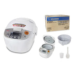جهاز طهي الأرز الإلكتروني من زوجيروشي، سعة 1.0 لتر - بيج 