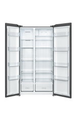 ثلاجة TCL جنبًا إلى جنب بضاغط عاكس من الفولاذ المقاوم للصدأ سعة 635 لترًا