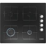 Bosch Series 2 Built-in Gas Hob 60 cm Tempered Glass, Black, POP6C6O12M
