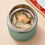 وعاء طعام من الفولاذ المقاوم للصدأ من زوجيروشي، سعة 0.3 لتر، أخضر غير لامع. 