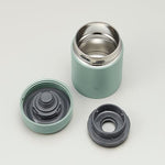 وعاء طعام من الفولاذ المقاوم للصدأ من زوجيروشي، سعة 0.4 لتر، لون أخضر غير لامع.