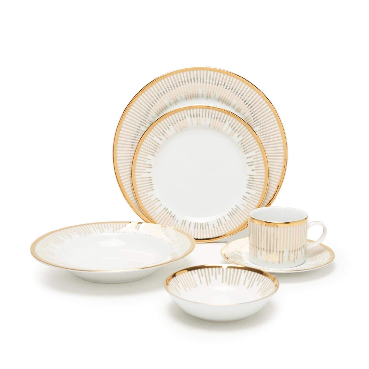 DANKOTUWA KANE GOLD 24PC DINNER SET - KANE-24DS
