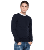 سترة بياقة دائرية من صوف الميرينو