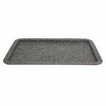 Tognana Porcellane Rectangular Oven Universal Carbon Steel Baking Tray, Oven, Rectangular, Grey, Red, Carbon Steel, Enamel
