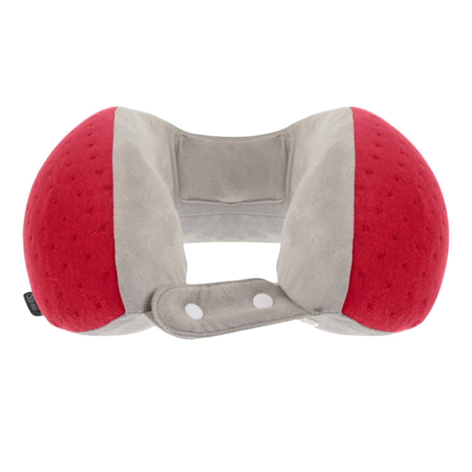 Be Relax My Memory Foam Wellness Neck Pillow - Velvet Red - 1001300058 - Jashanmal Home