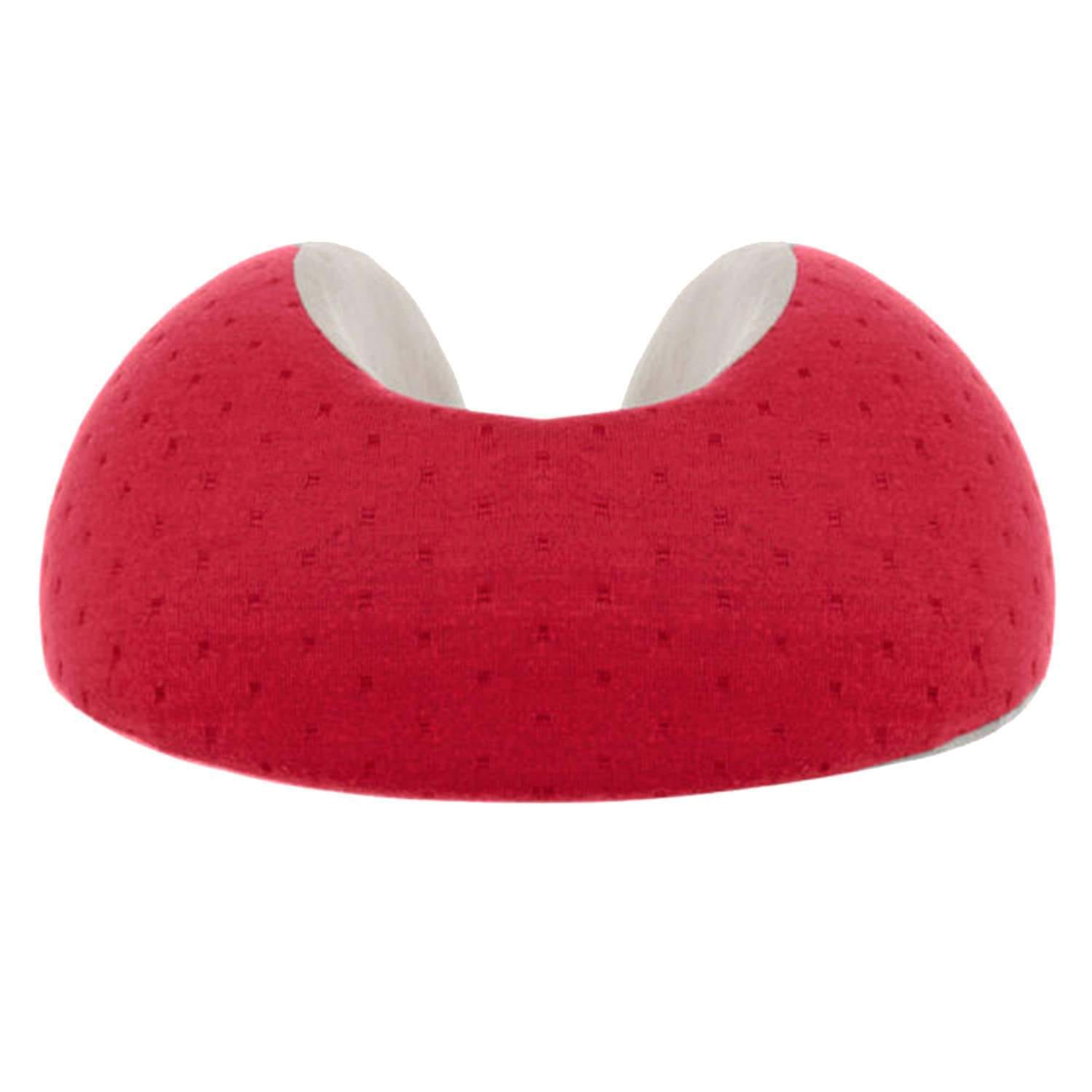 Be Relax My Memory Foam Wellness Neck Pillow - Velvet Red - 1001300058 - Jashanmal Home