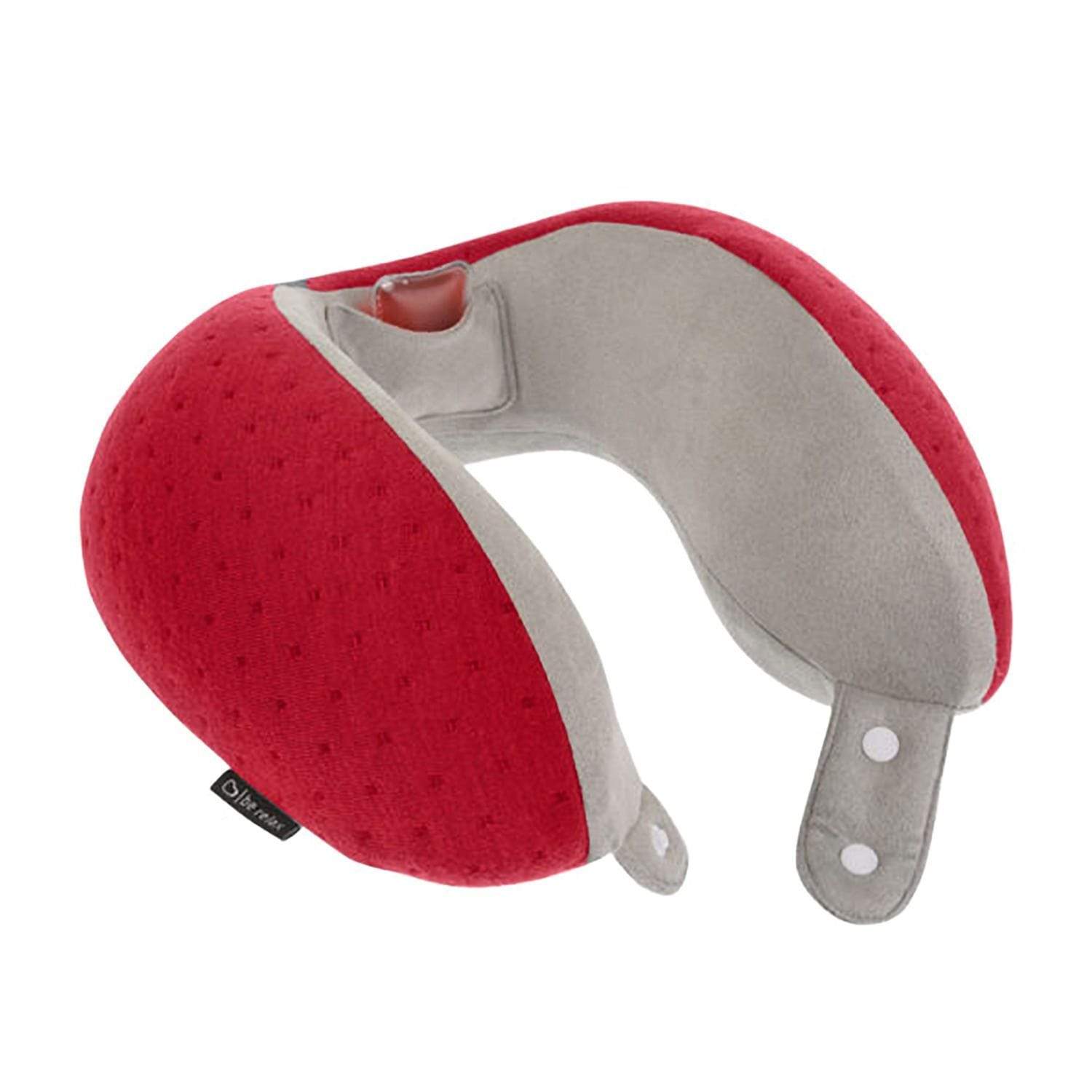 Be Relax My Memory Foam Wellness Neck Pillow - Velvet Red - 1001300058 - Jashanmal Home