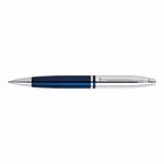 Cross Calais Chrome and Blue Lacquer Ballpoint Pen - AT0112-3 - Jashanmal Home